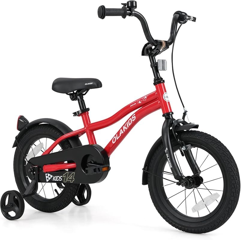 Olakids Kids Bikes 12–18 Inch Toddler Bicycles with Training Wheels, B