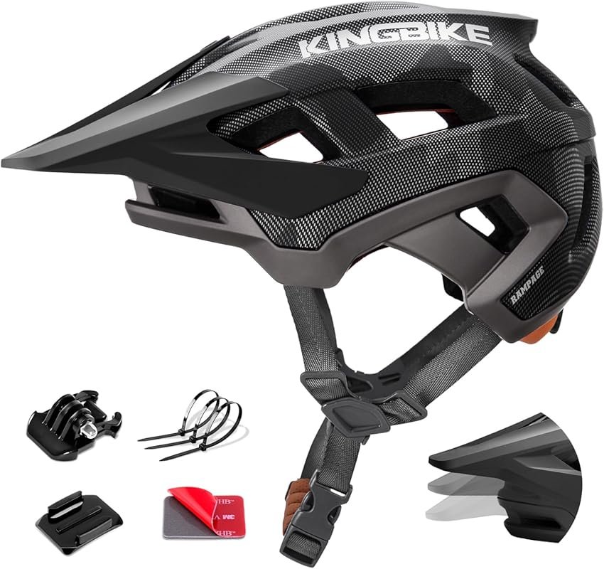 KINGBIKE NTA-8776 E-Bike Helmet with Adjustable Visor & Camera Mount