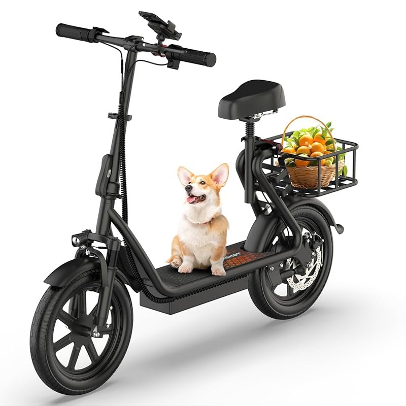 MAXSHOT Electric Scooter for Adults: 350W/500W Motor, 21-28 Mile Range