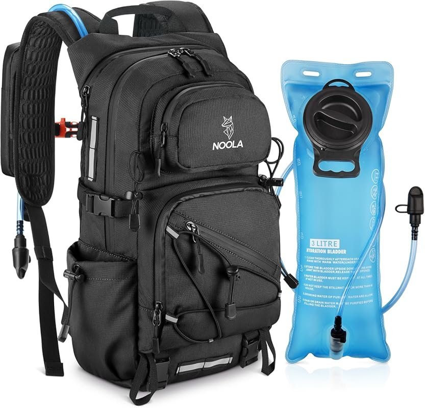 NOOLA 22L/25L Hydration Backpack with 3L Water Bladder for Hiking and 