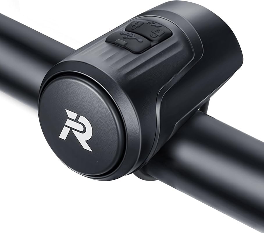 USB Rechargeable 125dB Electric Bike Horn for Handlebars 22.2-31.8mm, 