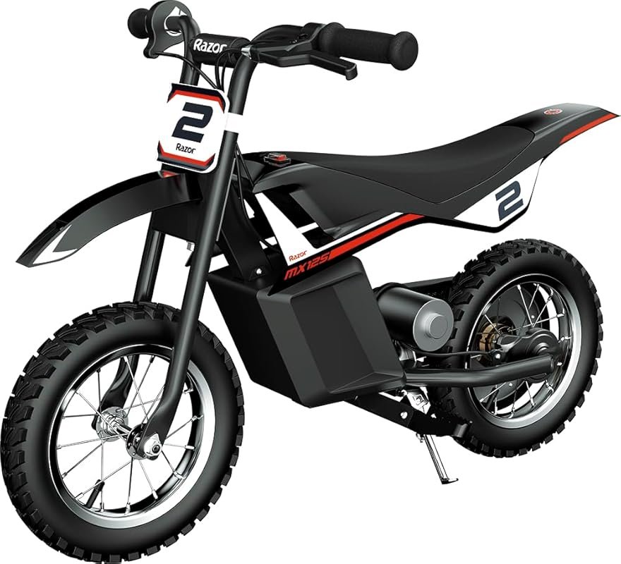 Razor MX125 Electric Children's Dirt Bike with 8 mph speed