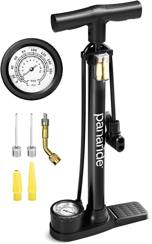 Advanced Floor Bike Pump: Hand Tire Inflator with Dual Presta/Schrader