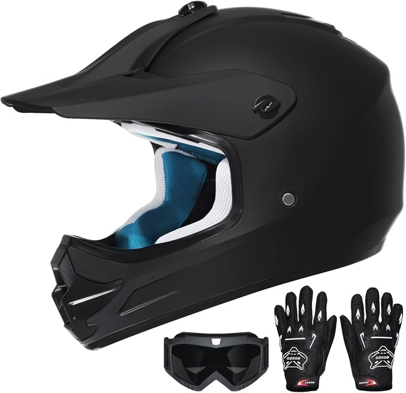 Youth Dirt Bike Helmet DOT Certified – Full Face Motorcycle Helmet wit