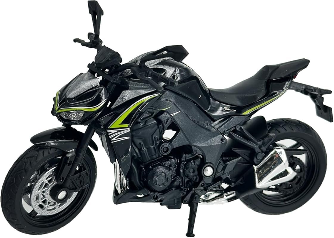 Welly Die Cast Kawasaki Z1000R 1:18 Scale Black Collectible Model Dirt