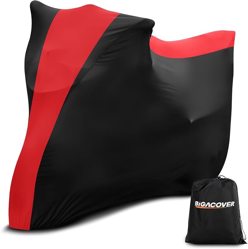 Indoor Soft Stretch Elastic Dustproof Windproof Motorcycle Cover for 9
