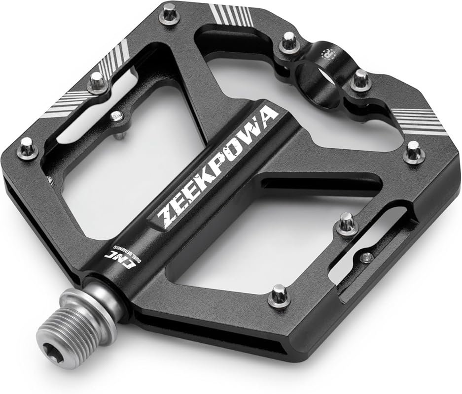 Zeekpowa CNC Aluminum Bike Pedals: 16 Removable Nails, Sealed Bearings
