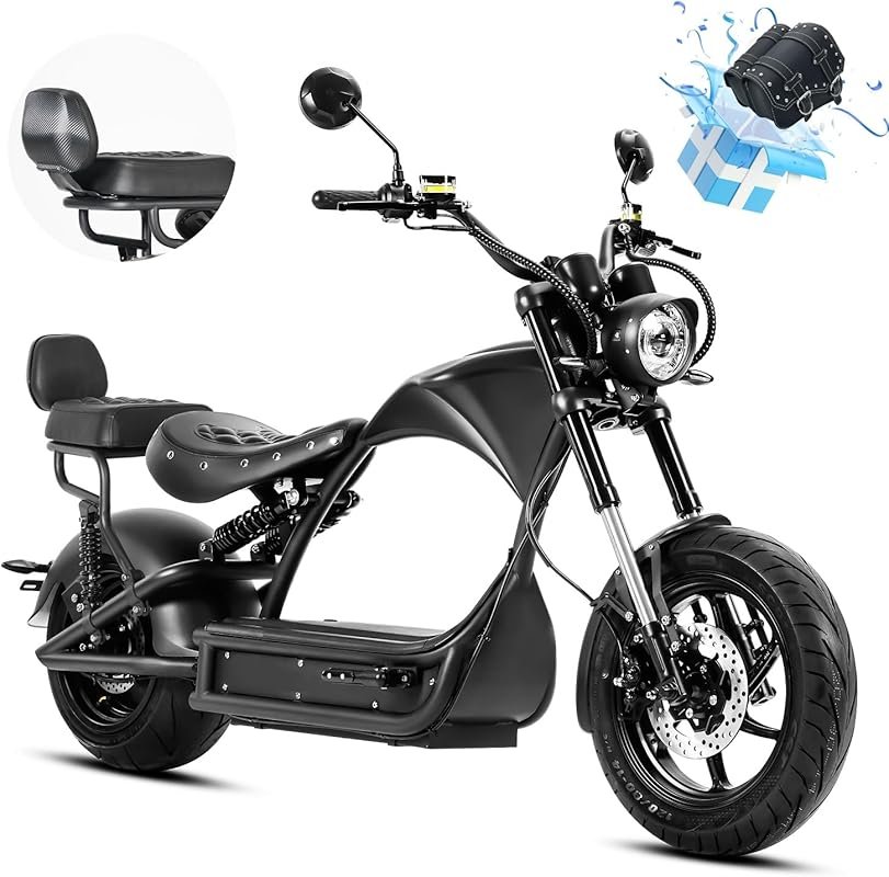 eAhora M1P 2025 Upgraded 2000W Electric Motorcycle with 60V 30Ah Batte