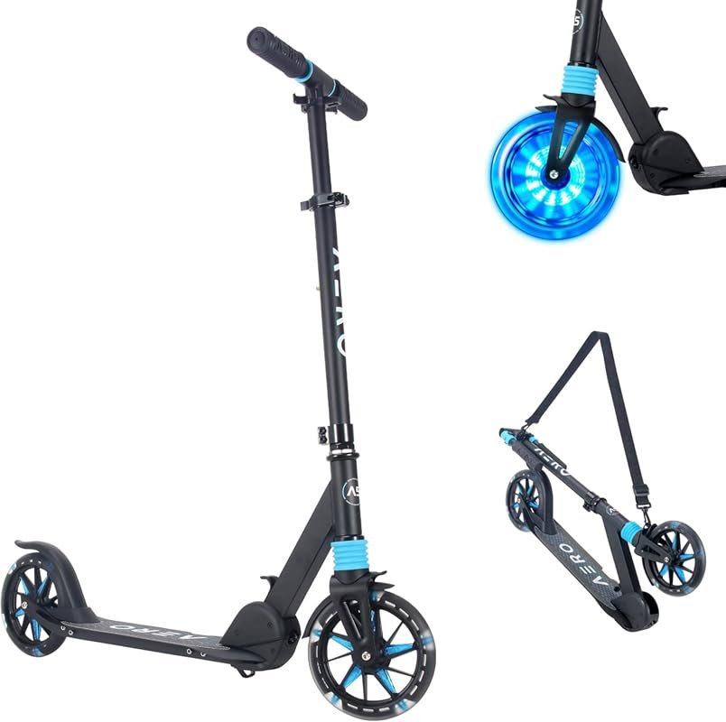 AERO MOBILITY Light-Up Kick Scooter for Kids, Teens & Adults with Hand