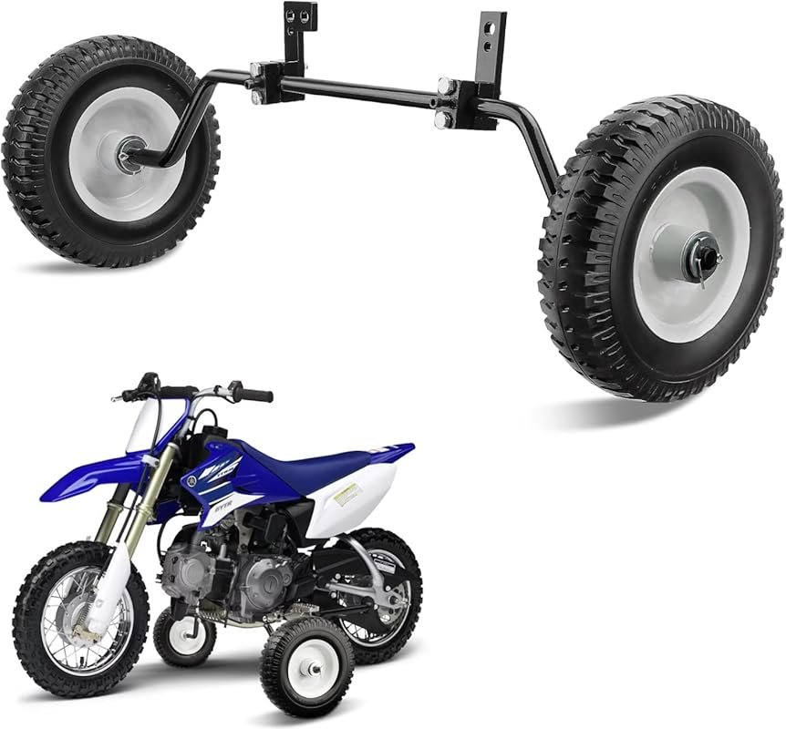 Universal Dirt Bike Training Wheels for 49cc-50cc Kids Bikes, Fits Raz