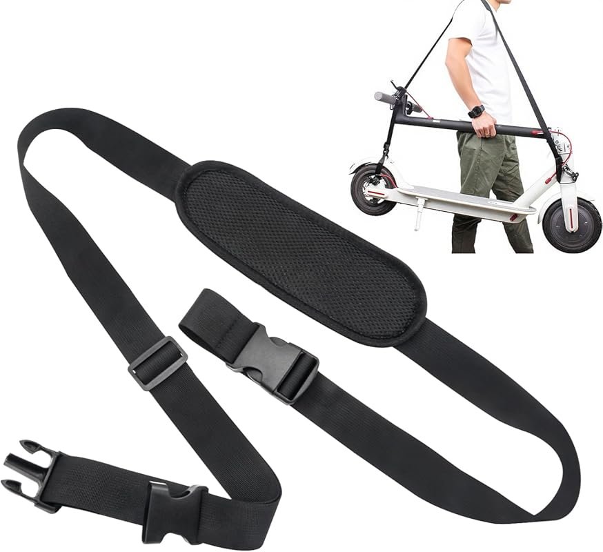 Adjustable Electric Scooter Carry Strap with Quick-Release Buckles & A
