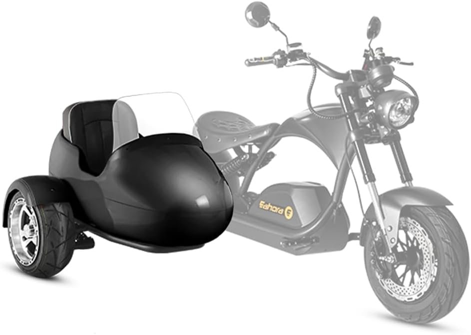 eAhora 2026 Upgraded Electric Motorcycle Sidecar for M1P/M1P Plus/M1P 