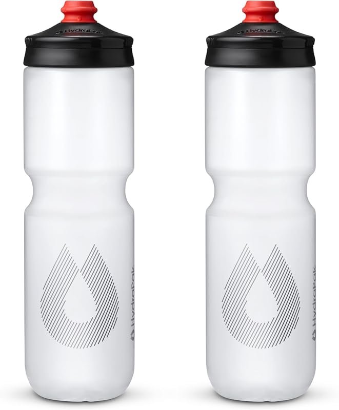 HydraPak Breakaway Surge Lightweight Bike Water Bottle 2-Pack, High Fl