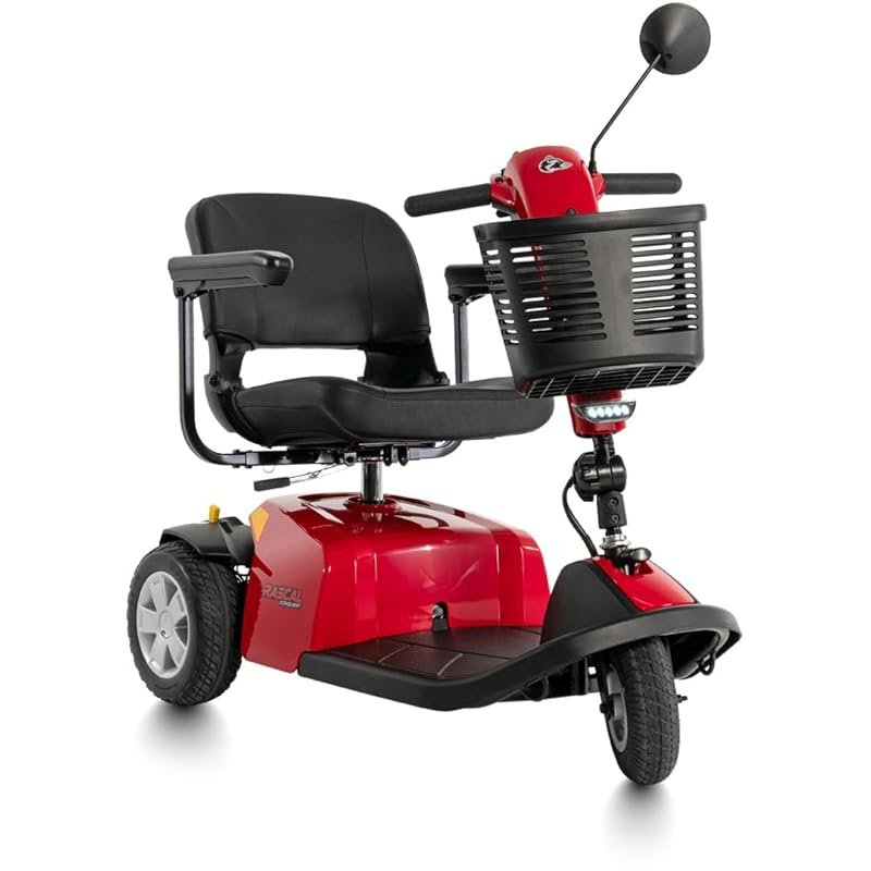 Rascal Conquest 3-Wheel Heavy-Duty Outdoor Mobility Scooter with Long-