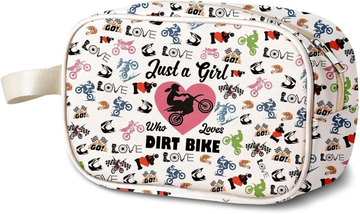 MAOFAED Dirt Bike Gift Clear Bag for Girls & Motorcycle Lovers