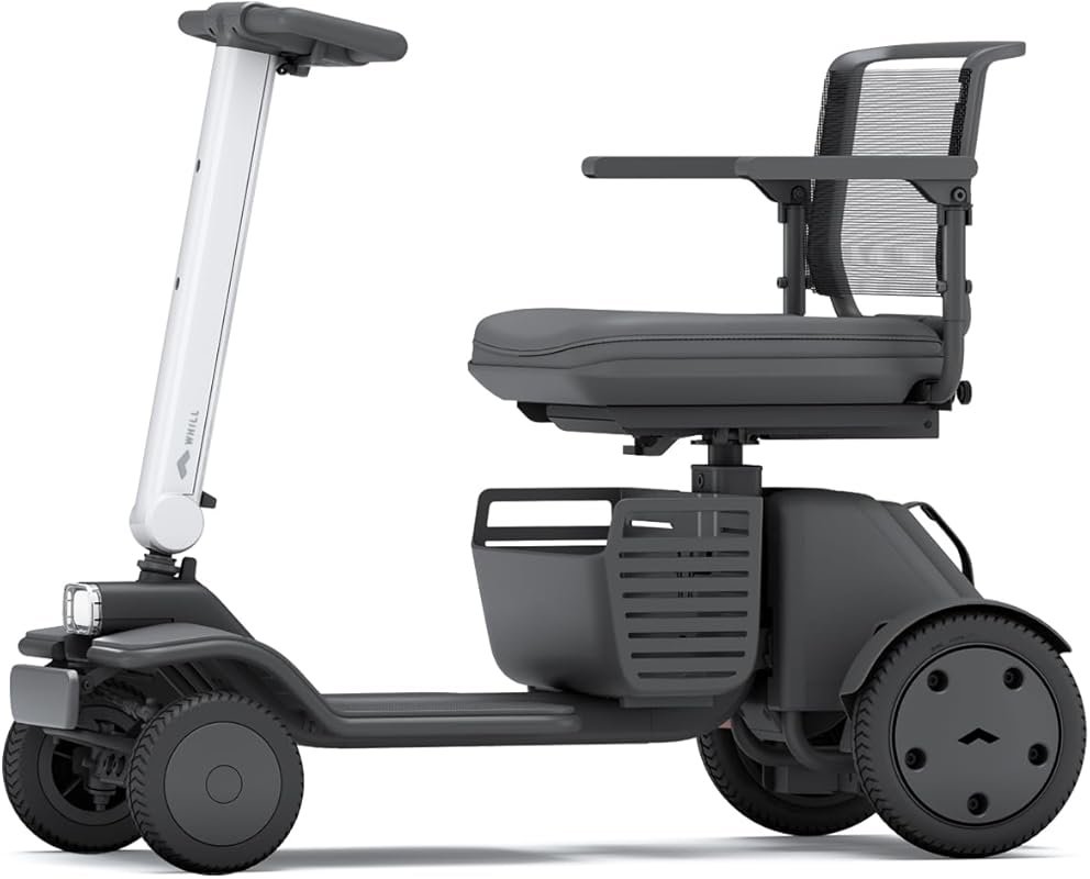 WHILL Model R 4-Wheel Portable Electric Scooter: Li-ion Battery, 300lb