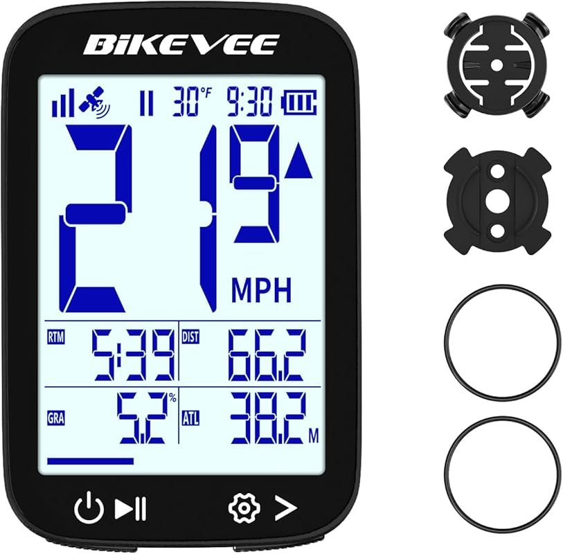 Wireless GPS Cycling Computer Bike Speedometer Odometer with 2.4