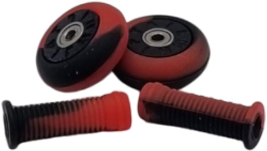 TAILWHIP Finger Scooter Upgrade Kit in Red-Black for Enhanced Performa