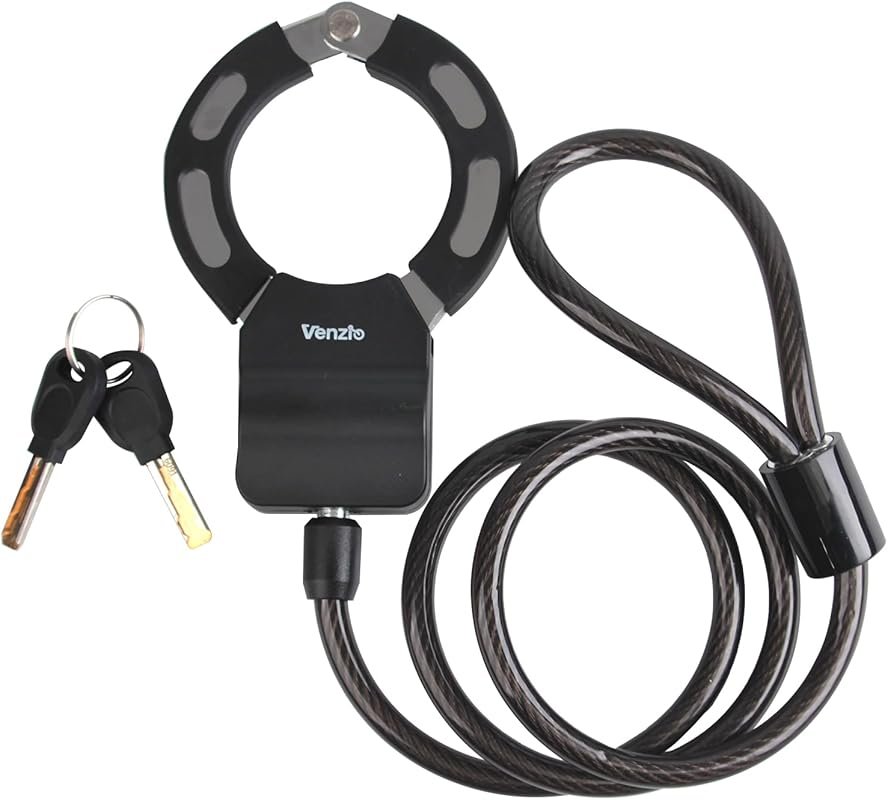 Venzio Heavy Duty Anti-Theft Scooter Lock with 2.62FT Steel Cable