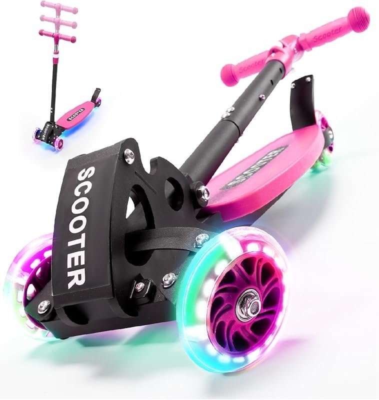 3 Wheel LED Light-Up Scooter for Kids 6-12