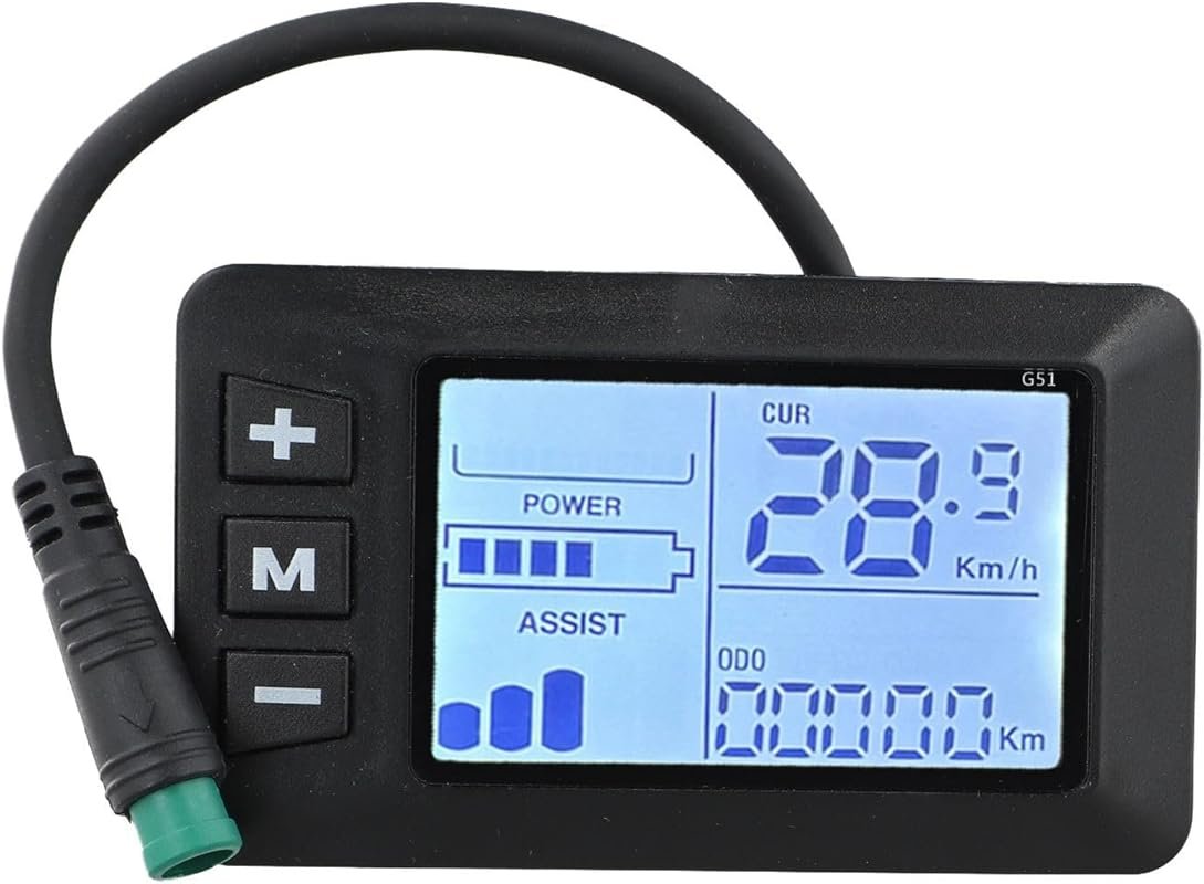 5 Pins E-Bike Color Screen LCD Display with Speedometer & Odometer for