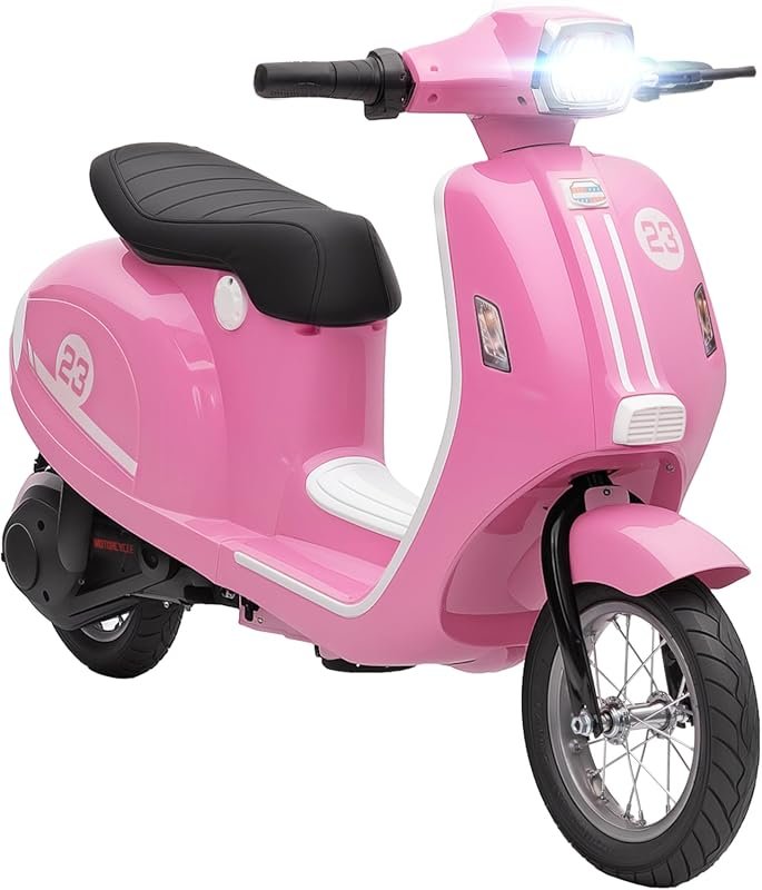 Qaba 24V Kids Motorcycle with 250W motor and LED lights