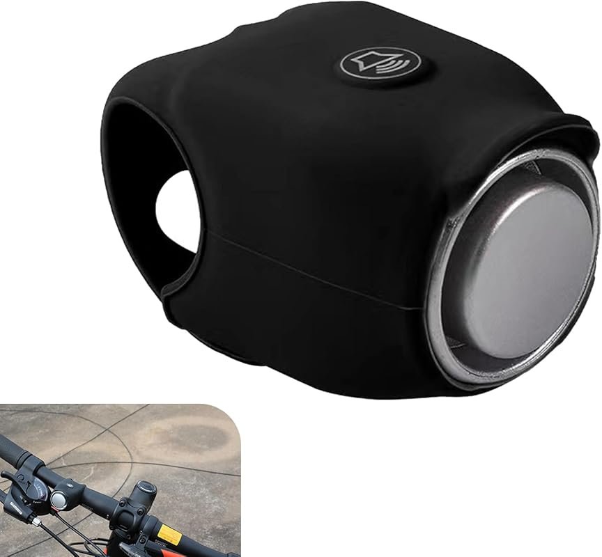 Loud 120dB Waterproof Bicycle Horn with 6 Sounds, Universal Bike Bell 