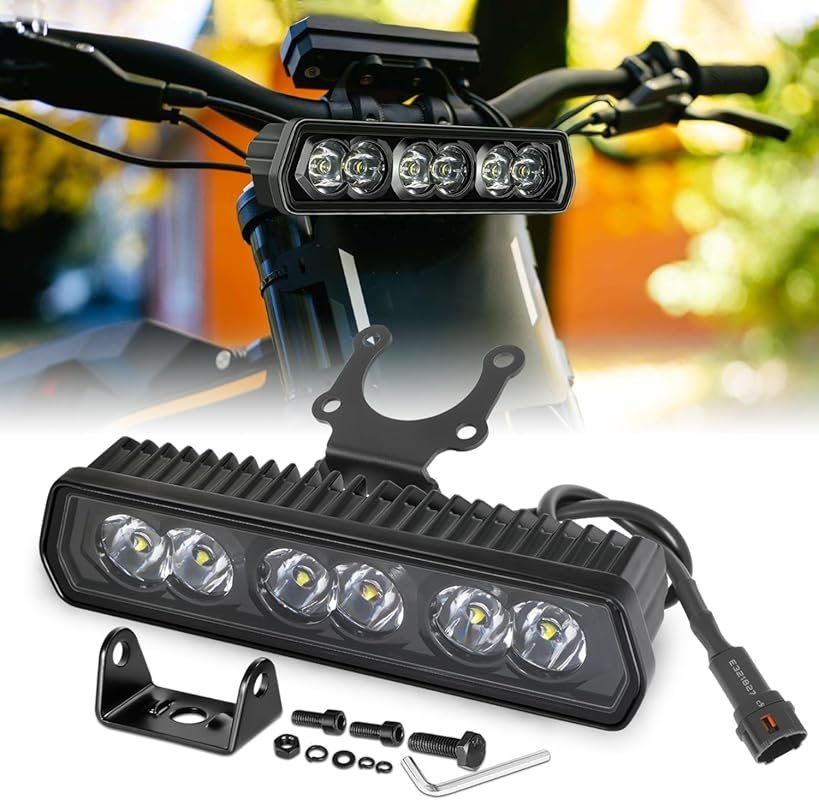 6 Inch LED Headlight Kit for Surron & Talaria, CREE Spot Work Lights, 
