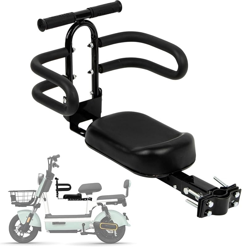 PSLER Tandem Bike Seat for Adults & Electric Scooters, Adjustable 35mm