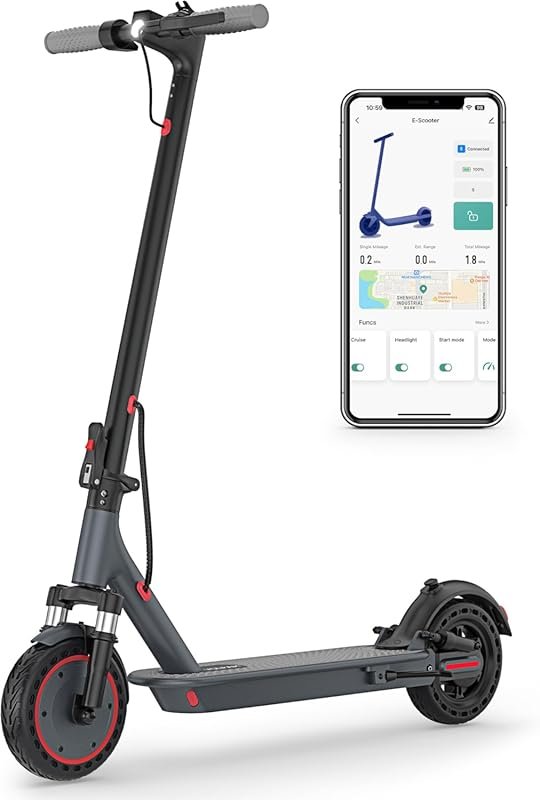 VOLPAM Adult Electric Scooter: 350W/500W Motor, Solid Tires, Dual Brak