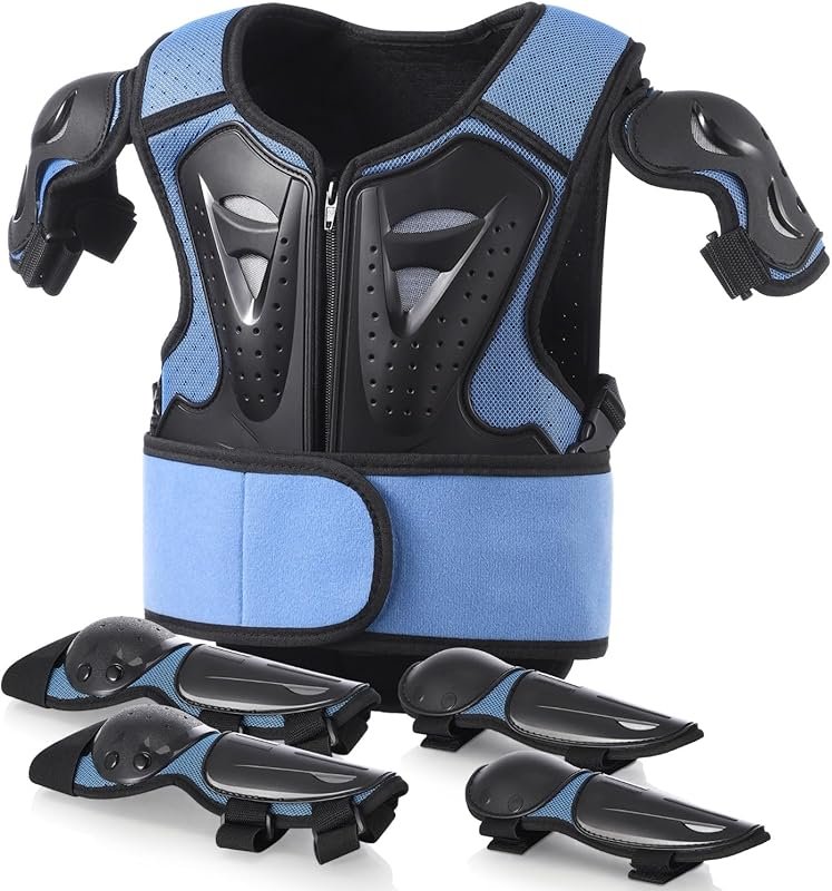 Yeesport Youth Motocross Chest Protector with Elbow & Knee Pads for Di