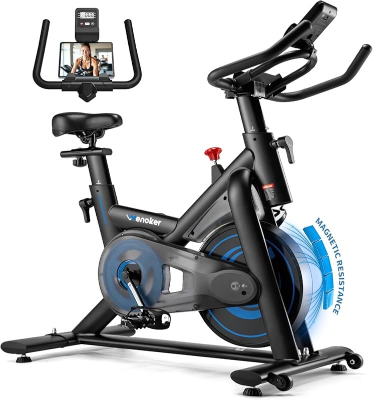 Exercise Bike for Home – Magnetic Resistance, Silent Indoor Cycling Bi
