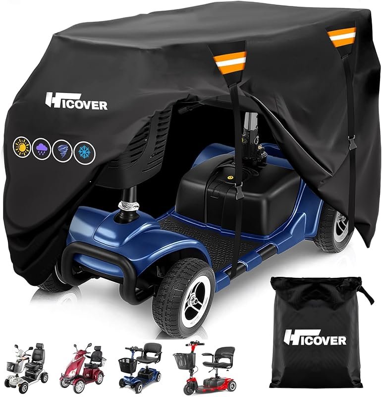 Heavy Duty 600D Oxford Fabric Mobility Scooter Cover with Waterproof, 