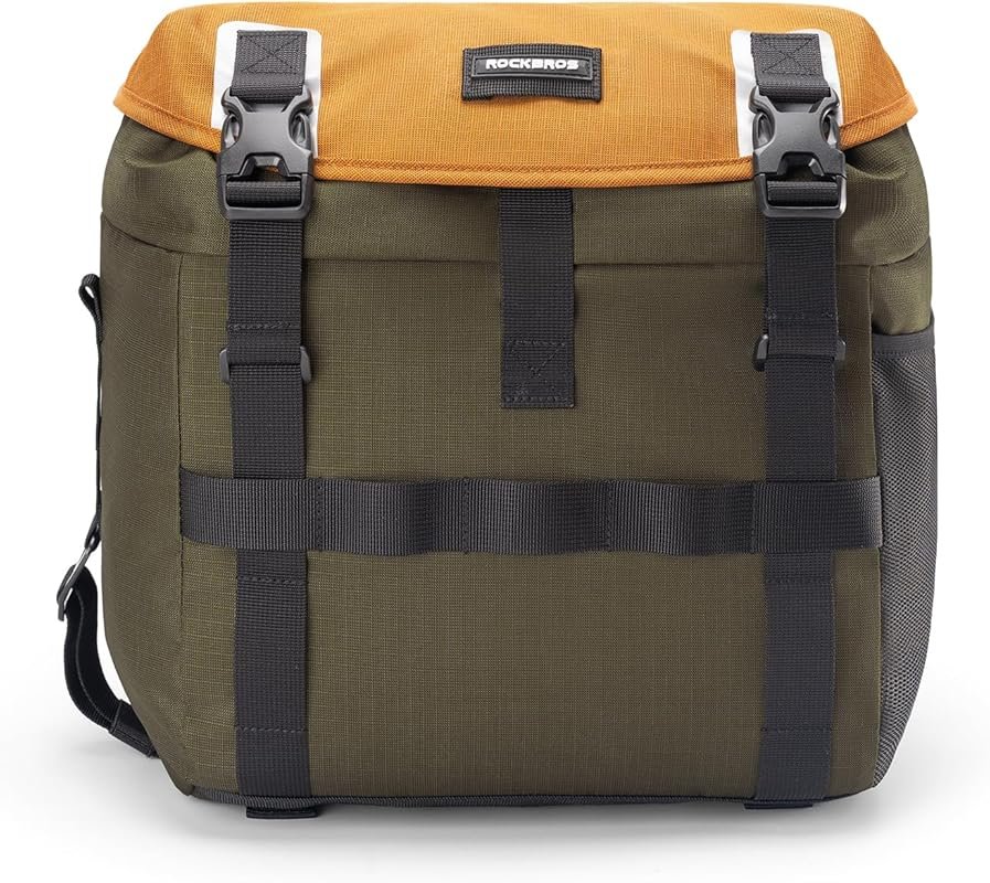 ROCKBROS 24L Waterproof Bike Handlebar Bag with Shoulder Strap for Cyc