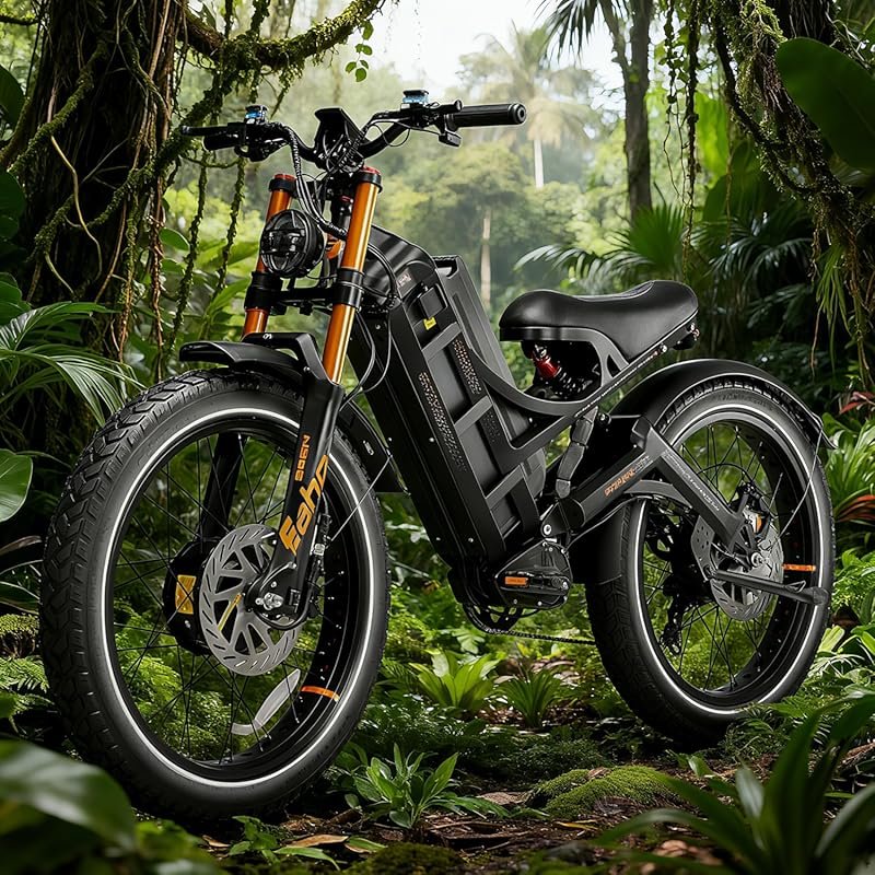 Eahora Romeo Pro 3 Dual Motor Ebike – 5600W Peak, 50MPH Speed, Full Su