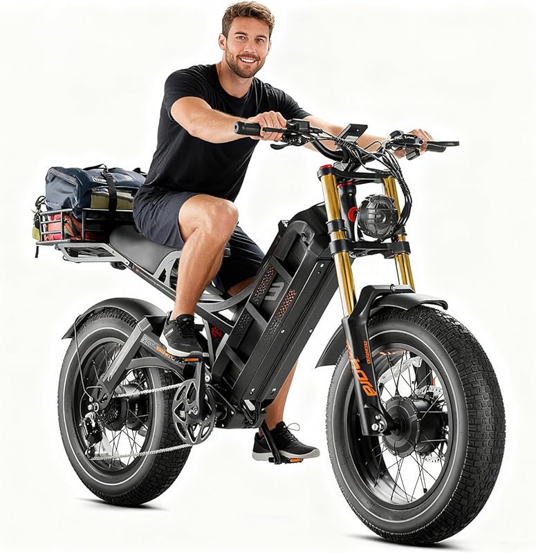 Eahora Romeo Pro 3 Electric Bike 5600W Peak Power, 50MPH, 60V 80Ah Bat