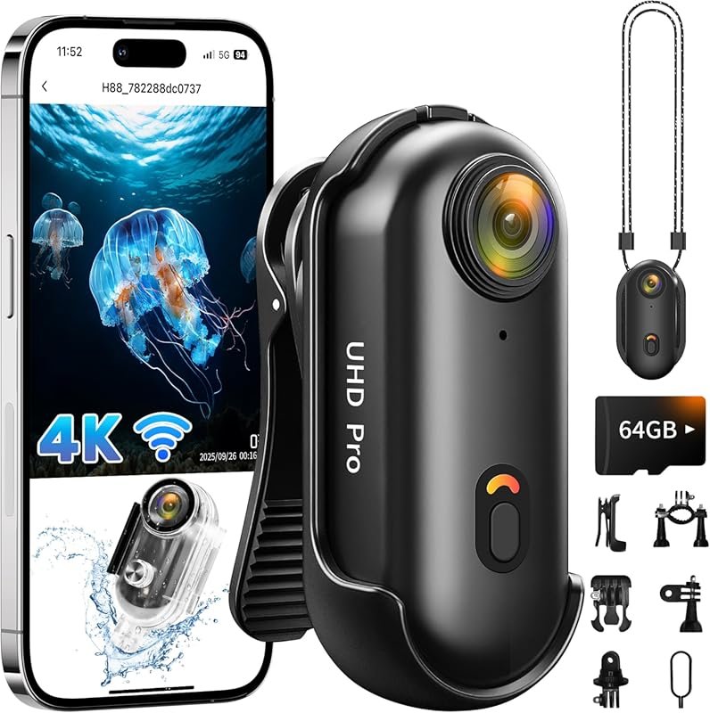 4K Action Camera with Waterproof Case & WiFi, 2026 Ready Upgraded Thum