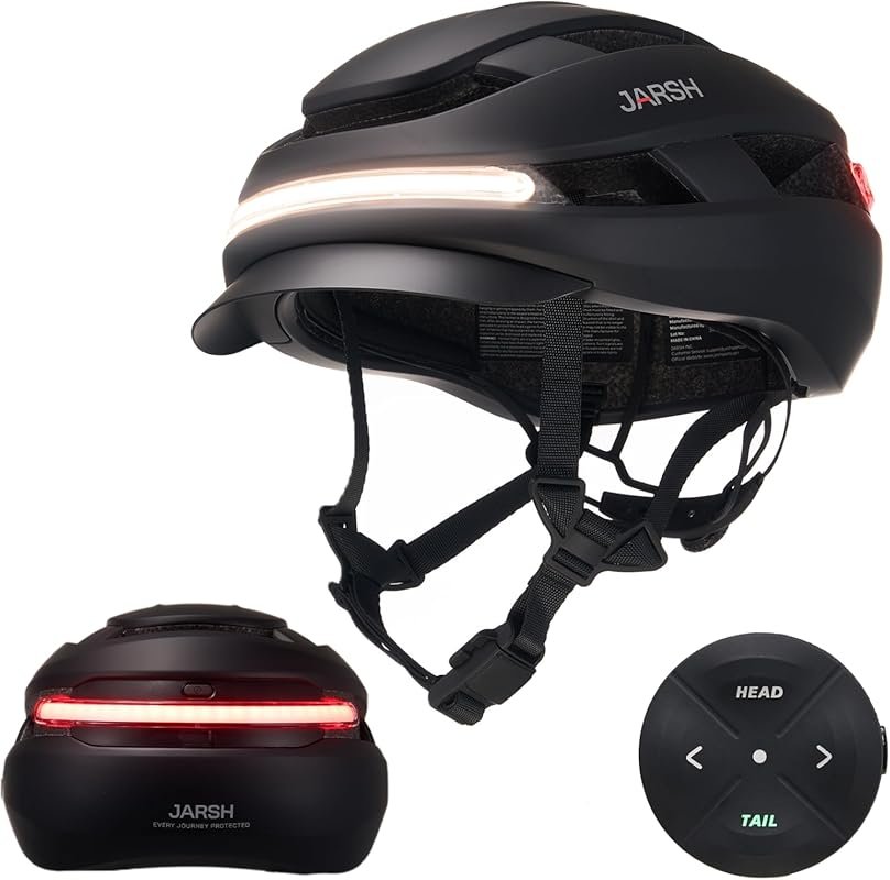 Commute Smart eBike Helmet with Lights, NTA-8776 Certified, Turn Signa