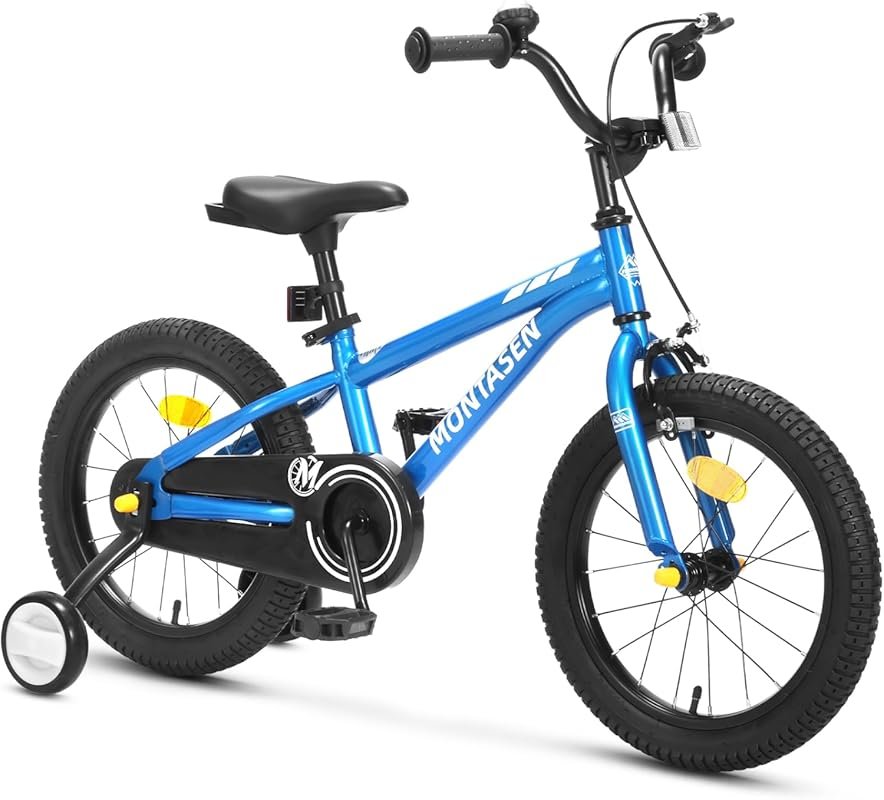 Kids Bike for 3-10 Years: 12-18 Inch BMX Style Children Bicycle with T
