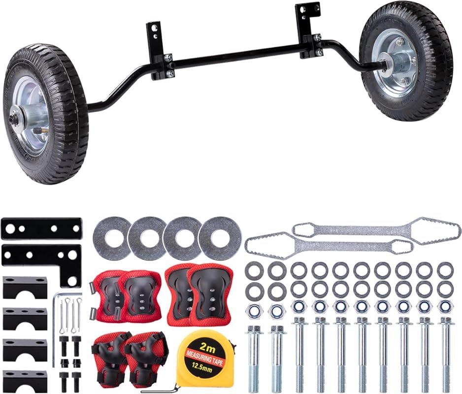 Dirt Bike Training Wheels with Kneepad for 50cc Razor, Honda CRF50, Ya