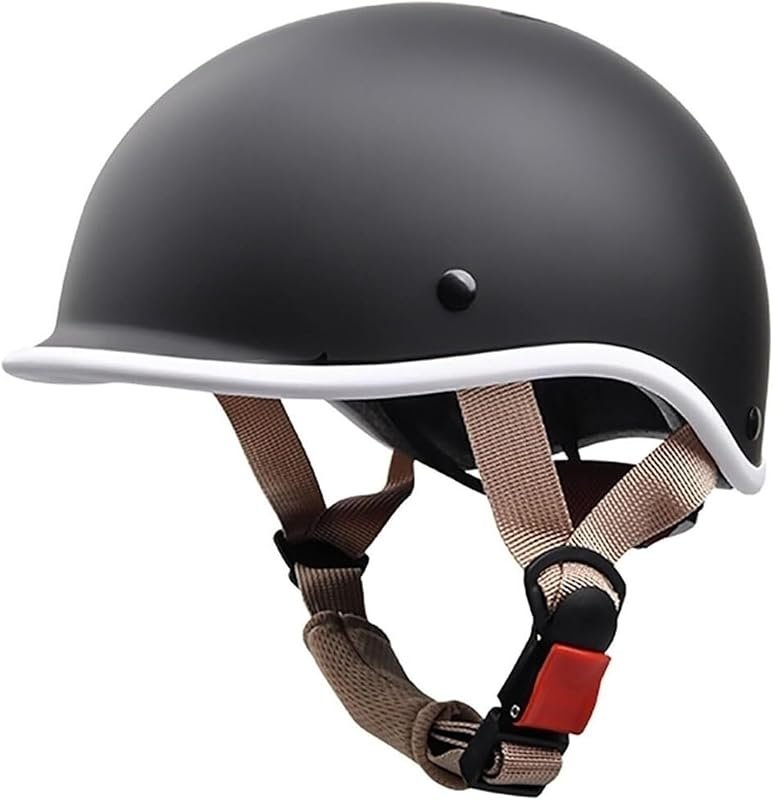 Retro Kids DOT Approved Half Helmet – open face skull cap for scooter,