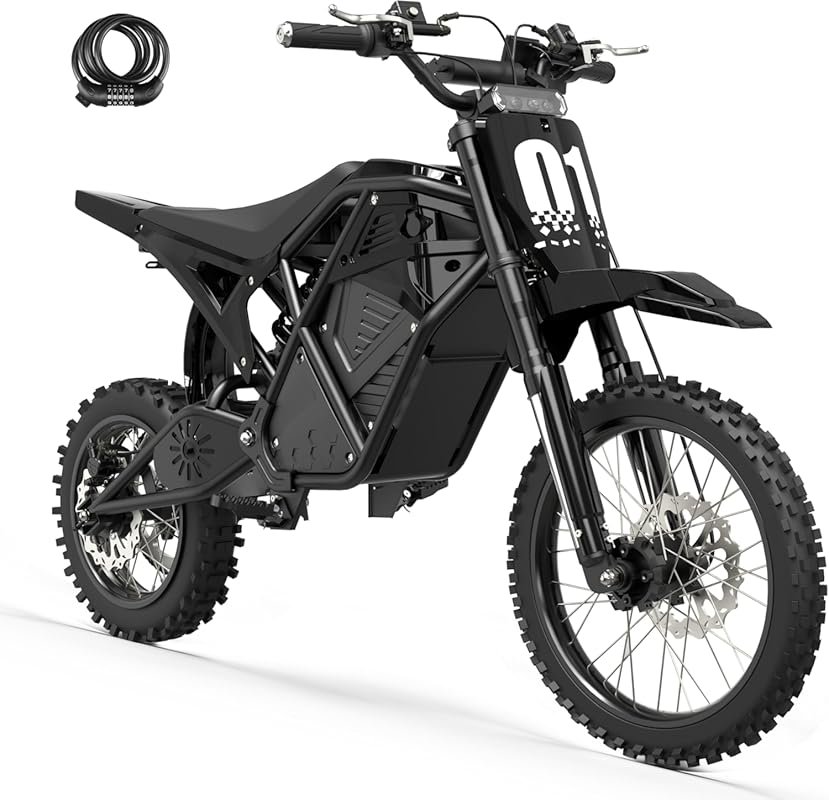 ESKUTE Electric Dirt Bike for Teens & Adults, 3500W Mid-Drive, 48V23Ah