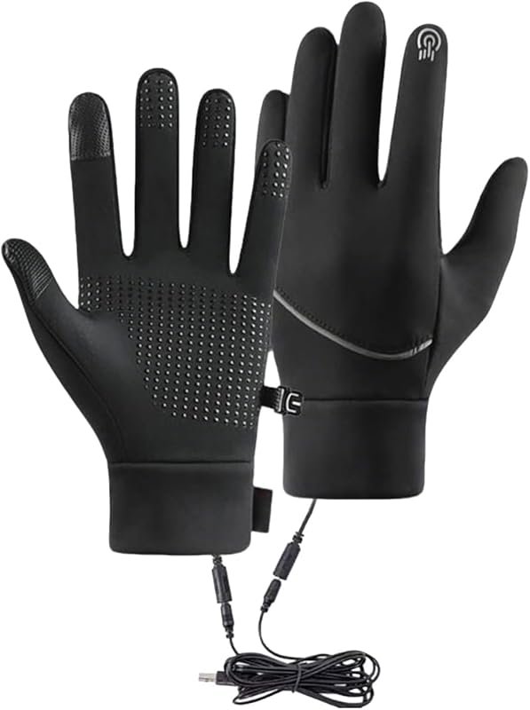 Waterproof USB-Heated Touchscreen Winter Gloves for Men & Women
