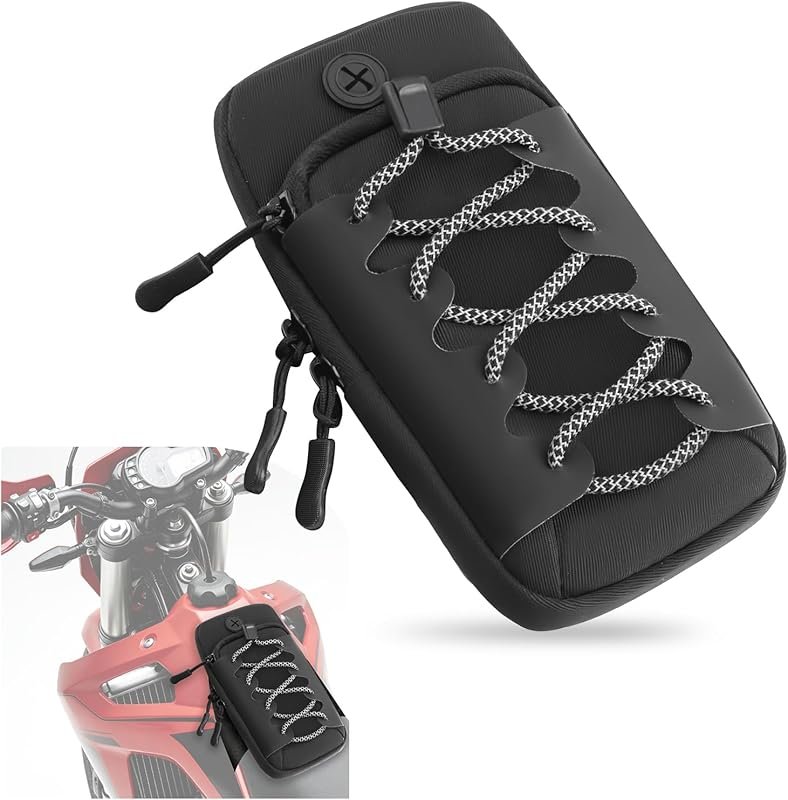 Waterproof Front Frame Bike Bag with Reflective Rope – Dual Compartmen