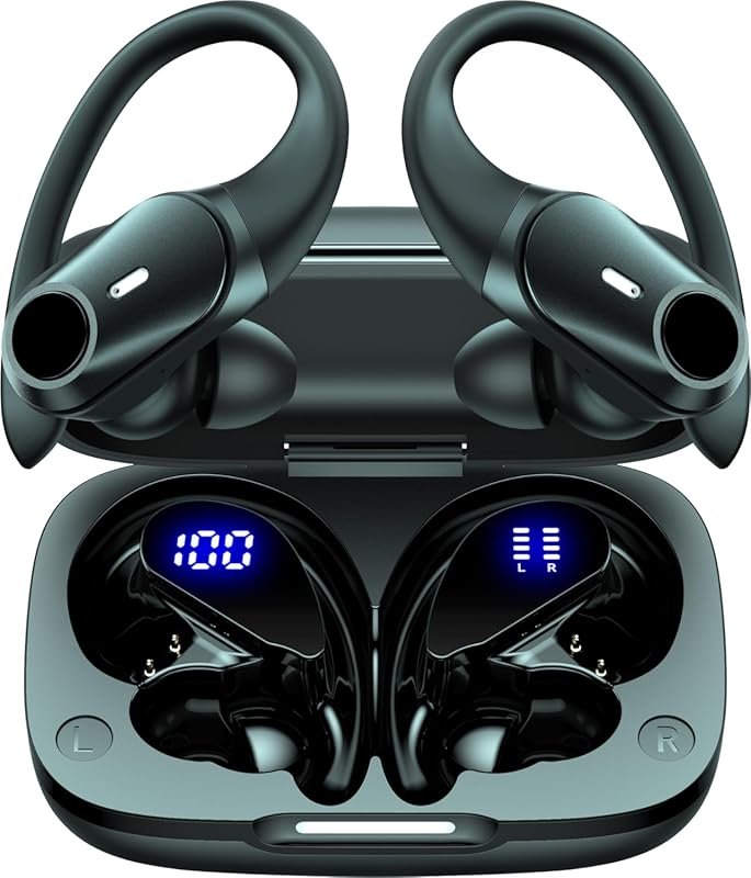 Active Noise Cancelling Wireless Earbuds: 80H Playtime Bluetooth Headp