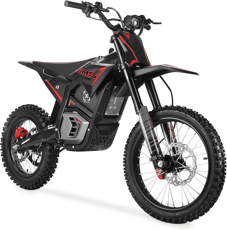 EM5PRO Electric Dirt Bike for Adults, 4500W Brushless Motor, 51 mph, 6