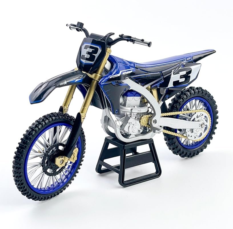 1:12 Scale Diecast Dirt Bike Motorcycle with Alloy Body & Realistic De