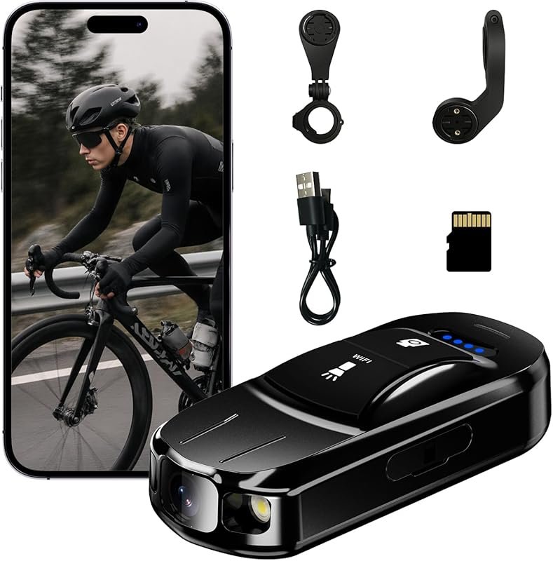 Small Thumb IPX6 Waterproof Wireless Bike Action Camera for Cycling & 