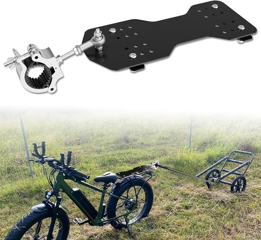 Universal Heavy-Duty Electric Bike Trailer Hitch for E-Bikes, Camping,