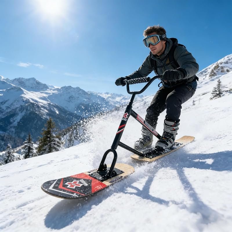 Outdoor Electric Scooter: 360° Steering, 330lbs Load, Durable Steel Fr